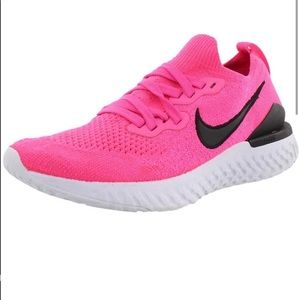 Nike Epic React Flyknit 2 Women's Running Shoe Pink Blast/Black-White Size 7.5